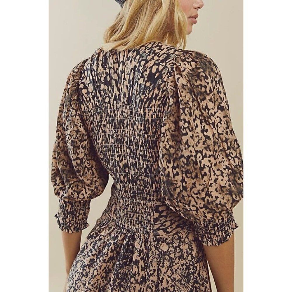NWT FREE PEOPLE Sz XL STRING OF HEARTS PRINTED MAXI DRESS - Picture 3 of 3